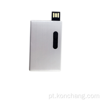USB flash drive de cartão de metal